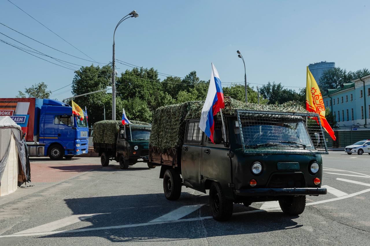 Из Москвы в зону СВО отправили партию груза для бойцов из Чувашии —  Чувашинформ.рф